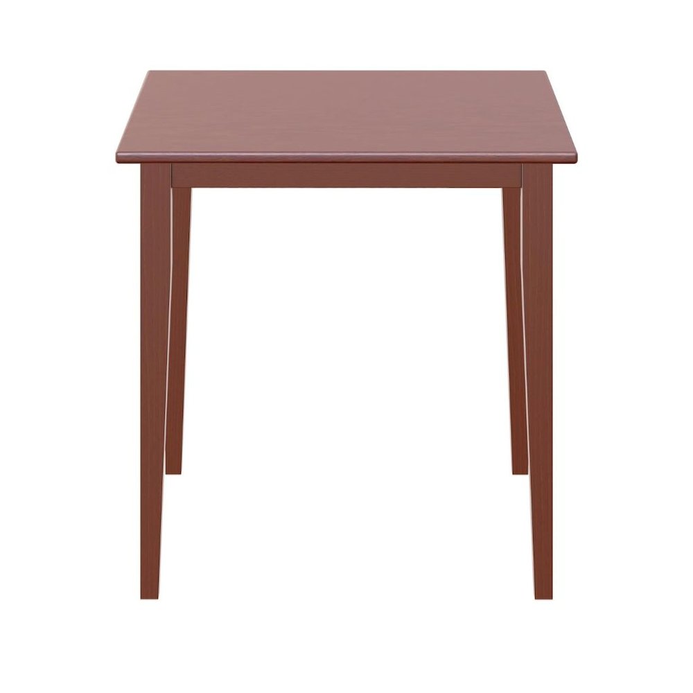 Mid Century Dining Table In Solid Walnut Finish, Square Kitchen Table