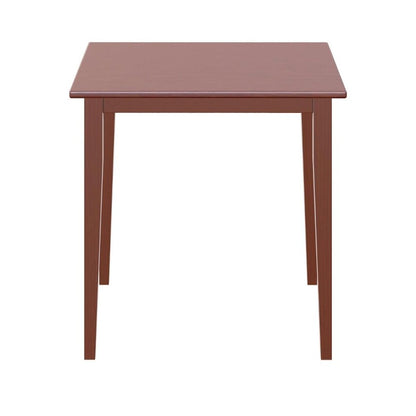 Mid Century Dining Table In Solid Walnut Finish, Square Kitchen Table
