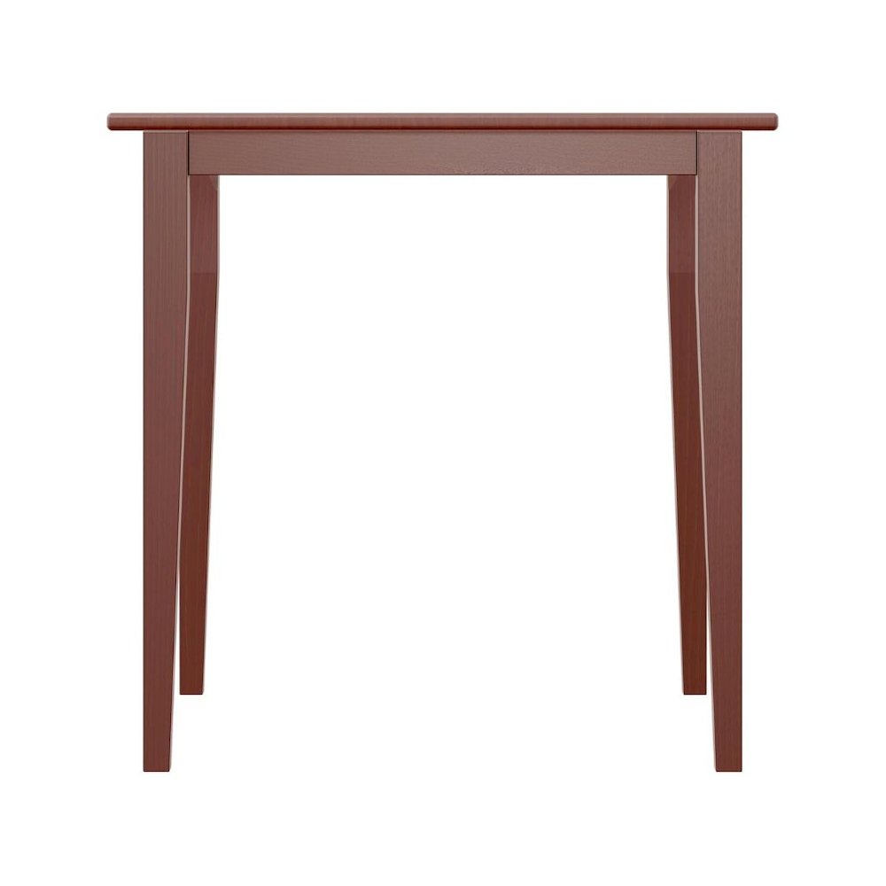 Mid Century Dining Table In Solid Walnut Finish, Square Kitchen Table