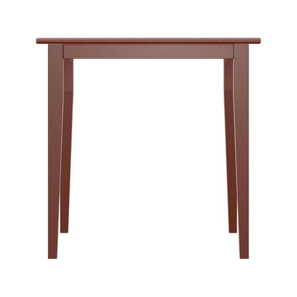 Mid Century Dining Table In Solid Walnut Finish, Square Kitchen Table