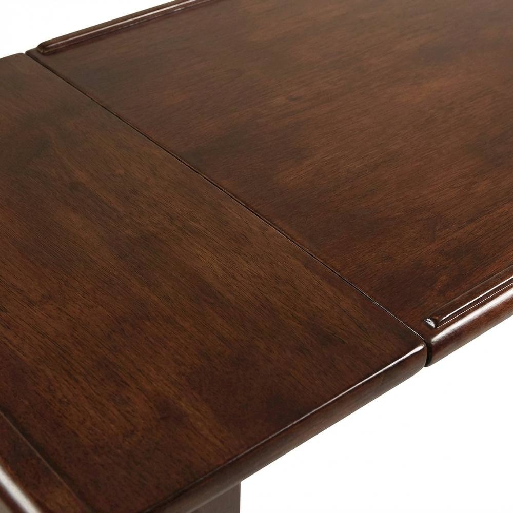 Antique Walnut Adjustable Laptop Cart with Solid Wood Finish for Mobility