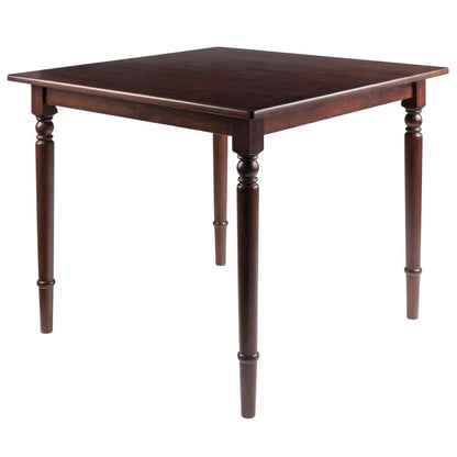 Walnut Small Square Dining Table – Solid Wood Kitchen Table for Spaces