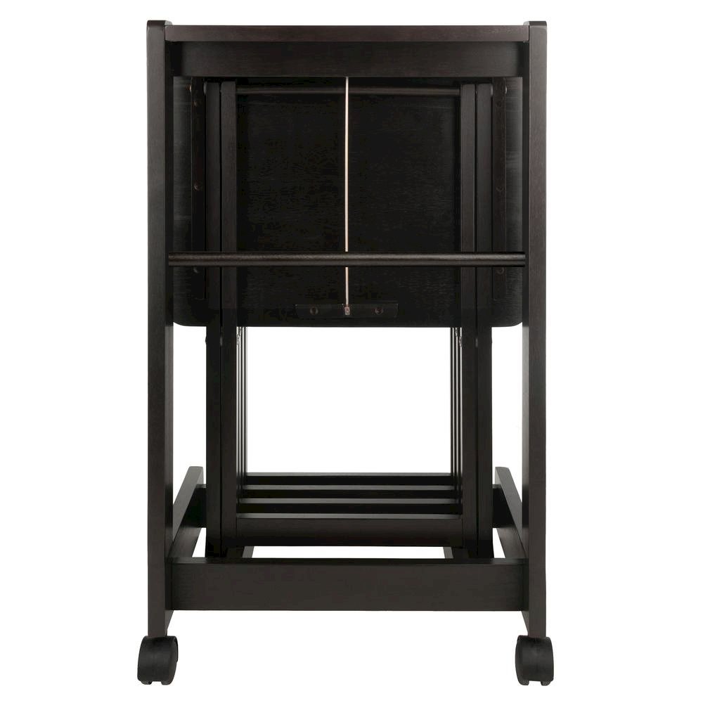 Coffee color Solid Wood TV Trays – Folding Snack Tables for Eating and Serving