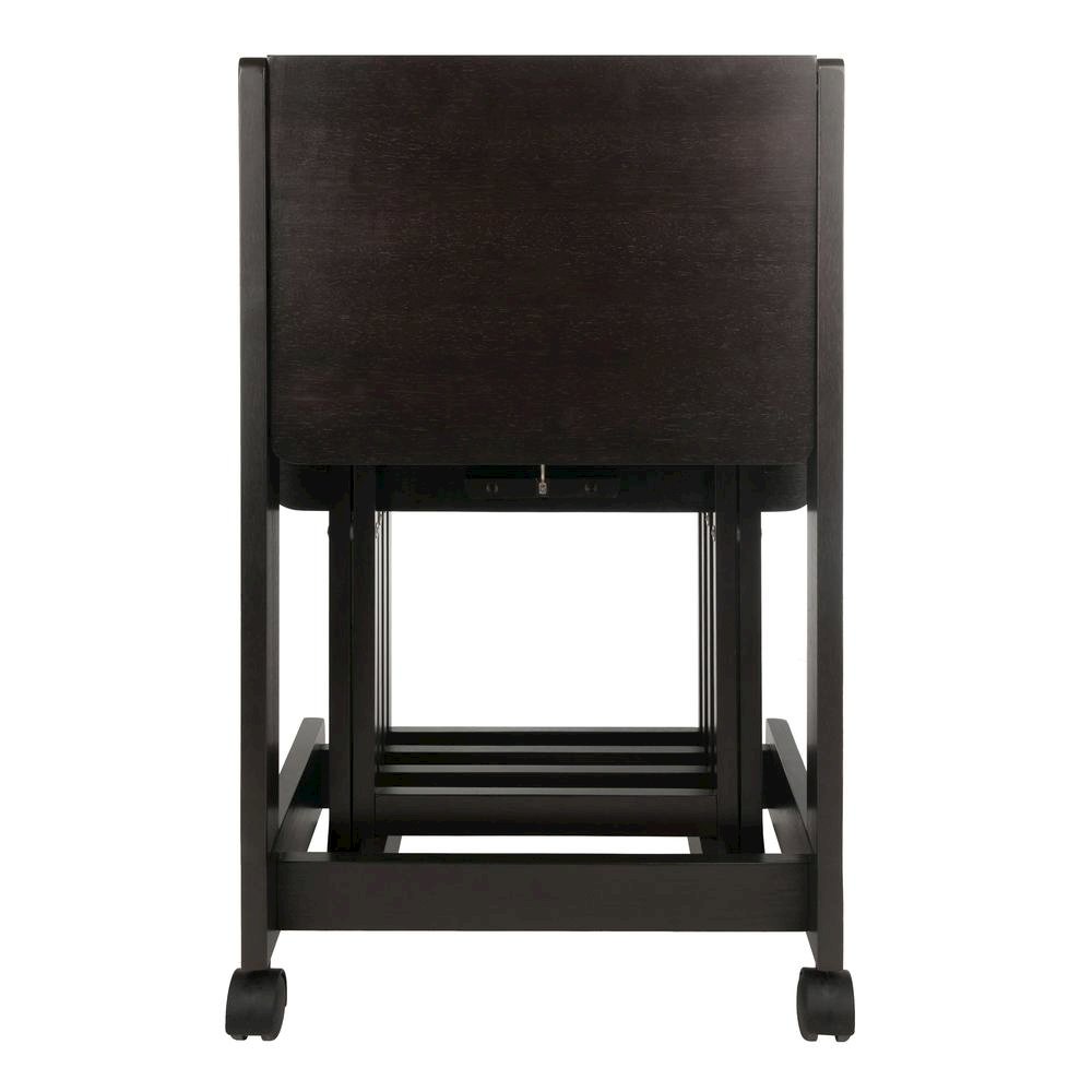 Coffee color Solid Wood TV Trays – Folding Snack Tables for Eating and Serving