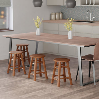 Element 2-Pc Dining Stool Set, Teak
