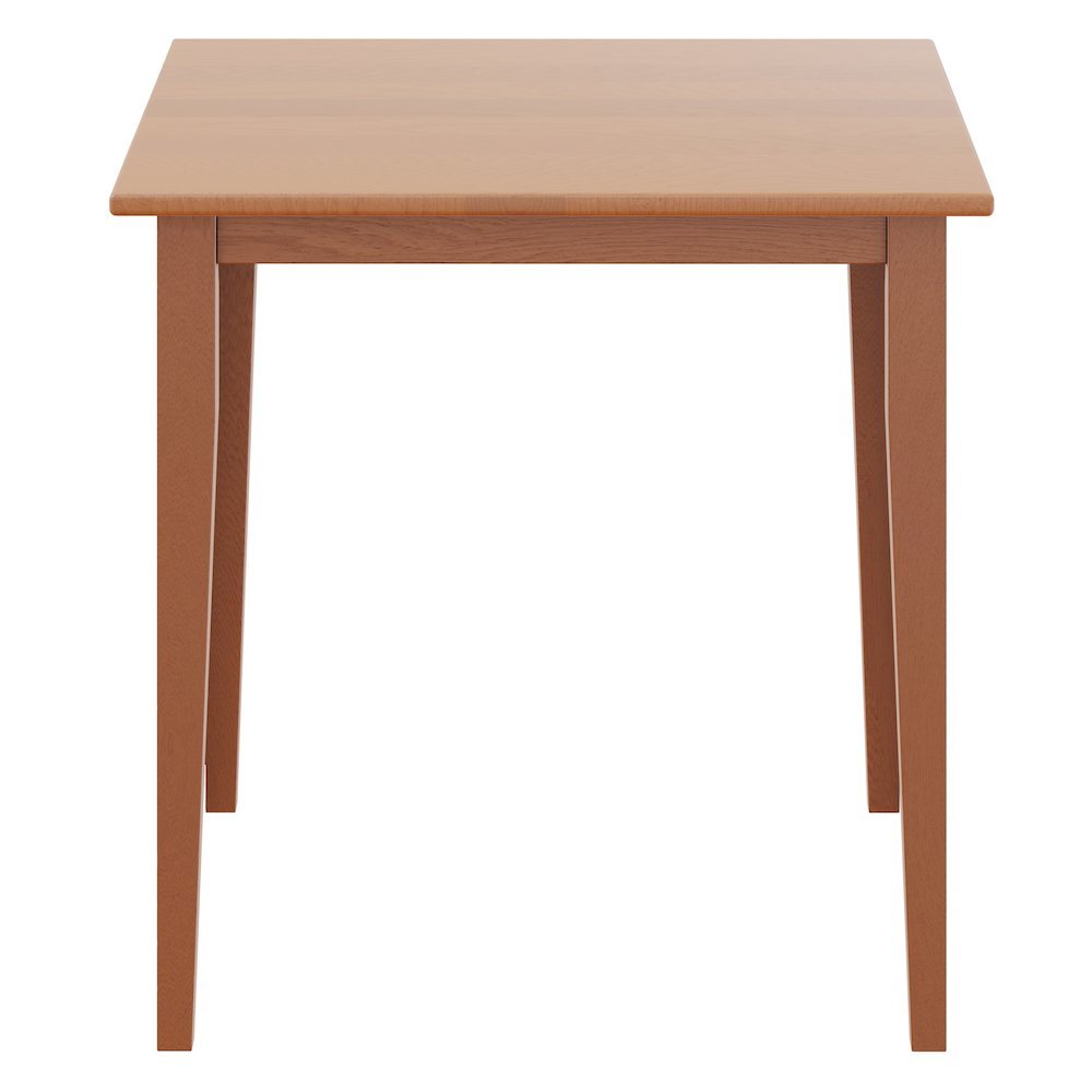 FurniFact Light Oak Small Square Dining Table with Shaker Legs