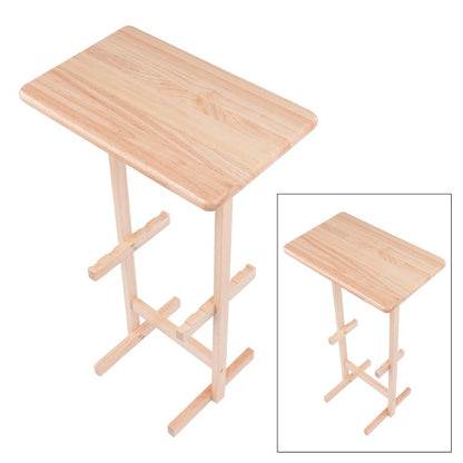 Riley Snack Table Rack, Natural Finish