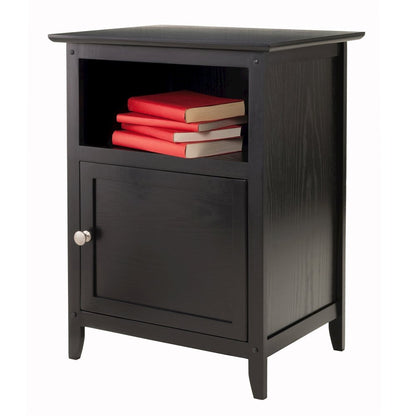 Accent Table, Side End Table, Storage Cabinet, Single Door