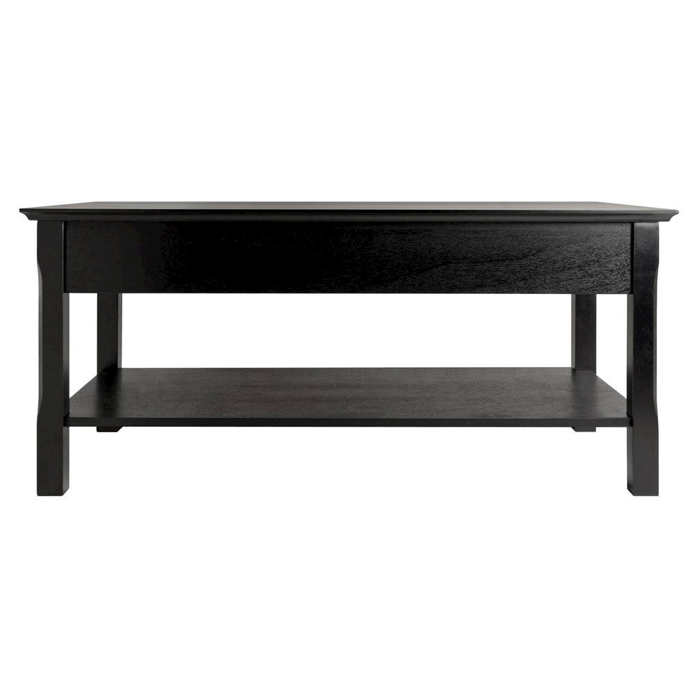 Coffee Table, Two Drawers, Open Shelf, Living Room Center Table