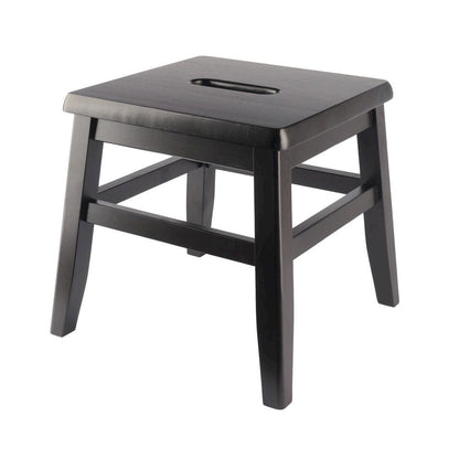2-PC Conductor Stool Set, Solid Wood, Square Design, Center Handle
