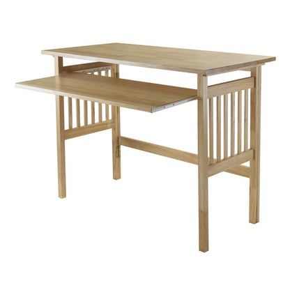 Honey Finish Printer Table, Solid and Composite Wood for Computer Workstations