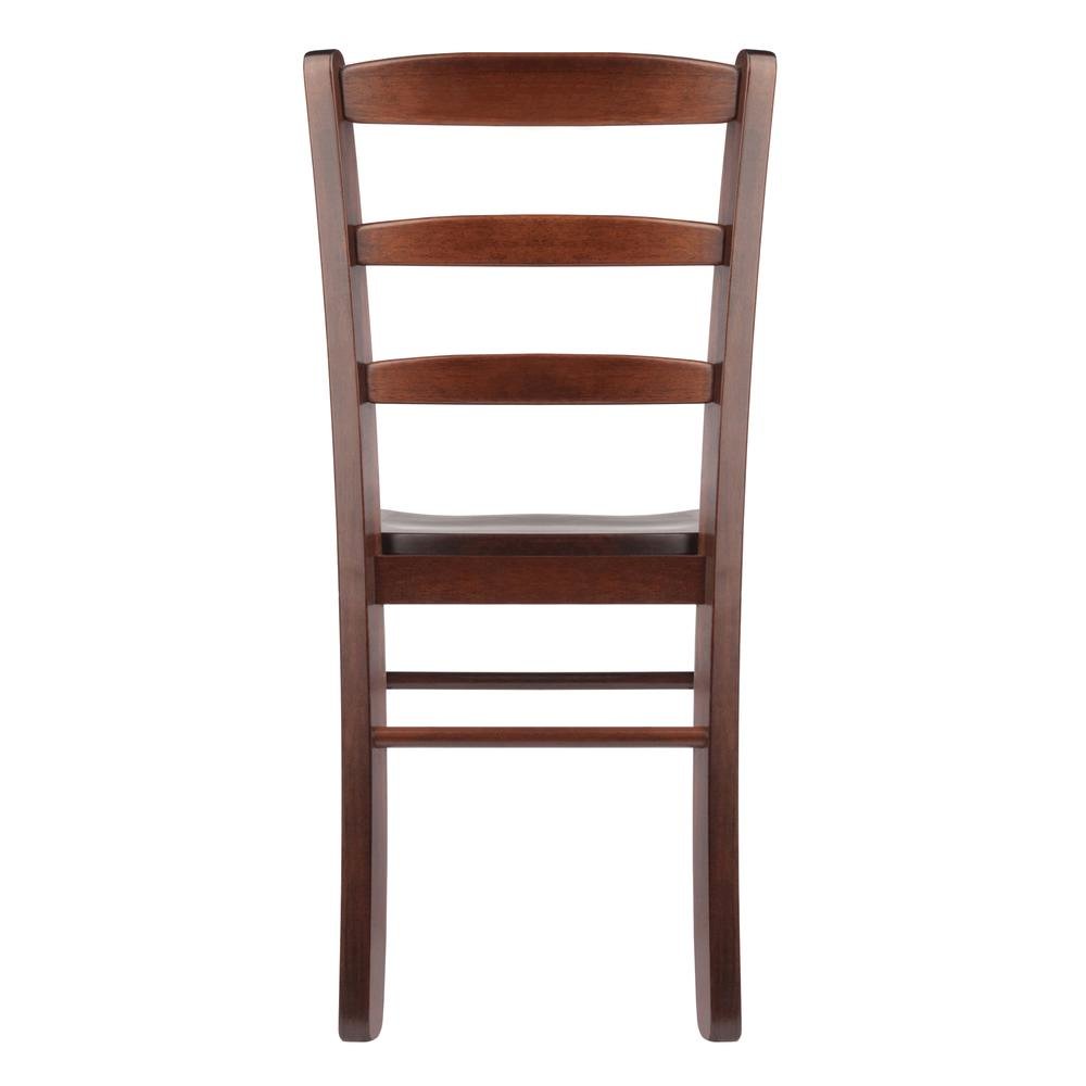 Solid Wood Dining Chairs Set Of 2 Farmhouse Kitchen Chairs In Walnut Finish