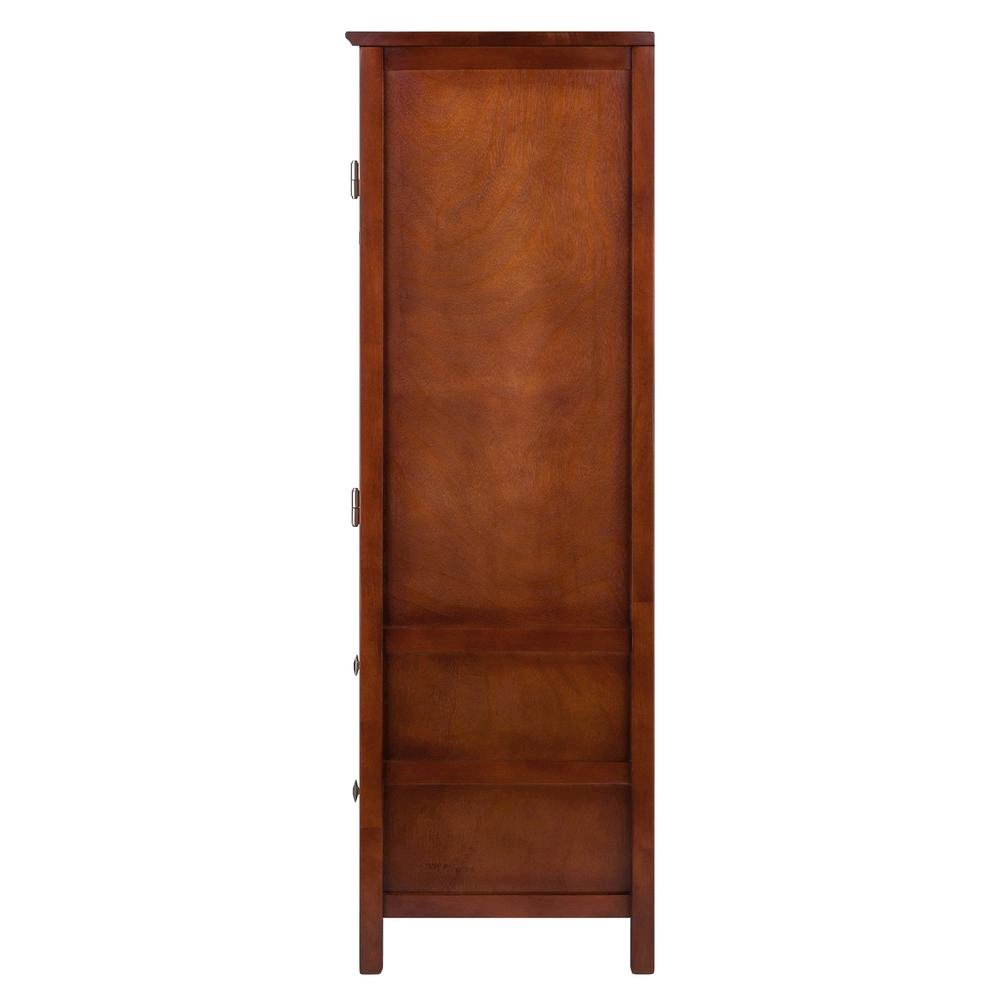 3-Piece Storage Set, 3 Cabinets, 3 Drawers, 5 Shelves, Solid Wood, Brown