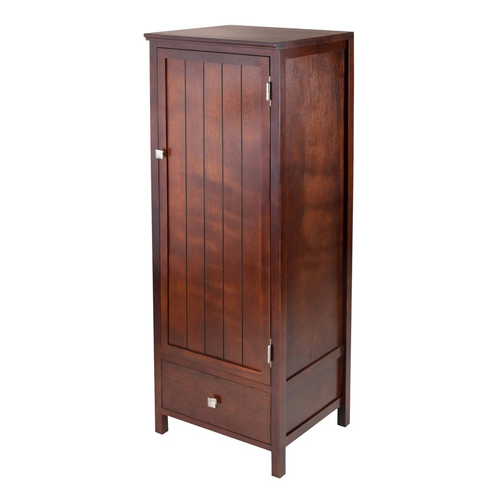 Jelly Cabinet, Storage Cupboard, Drawer, Walnut Finish