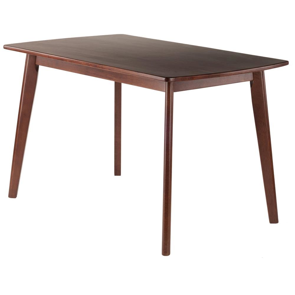 Rectangular Solid Wood Dining Table With Smooth Edges For Kitchen Or Dining