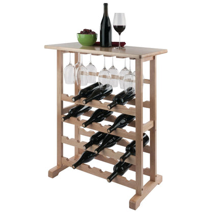 24-Bottle Wine Rack Natural