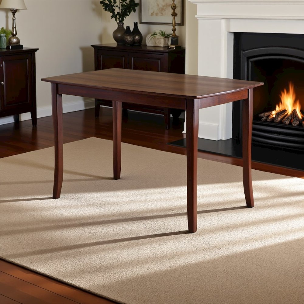 Walnut Square Dining Table – Small Square Kitchen Table with Solid Wood