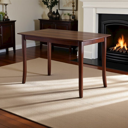 Walnut Square Dining Table – Small Square Kitchen Table with Solid Wood