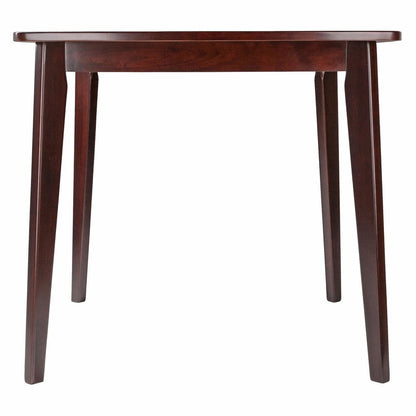 Walnut Square Dining Table – Compact Solid Wood Kitchen Table for Small Spaces