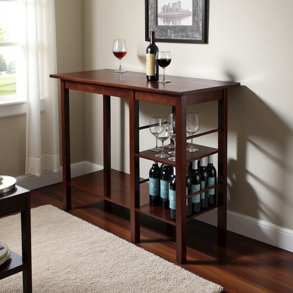 Antique Walnut Dining Table with Storage – Small Kitchen Table for 2
