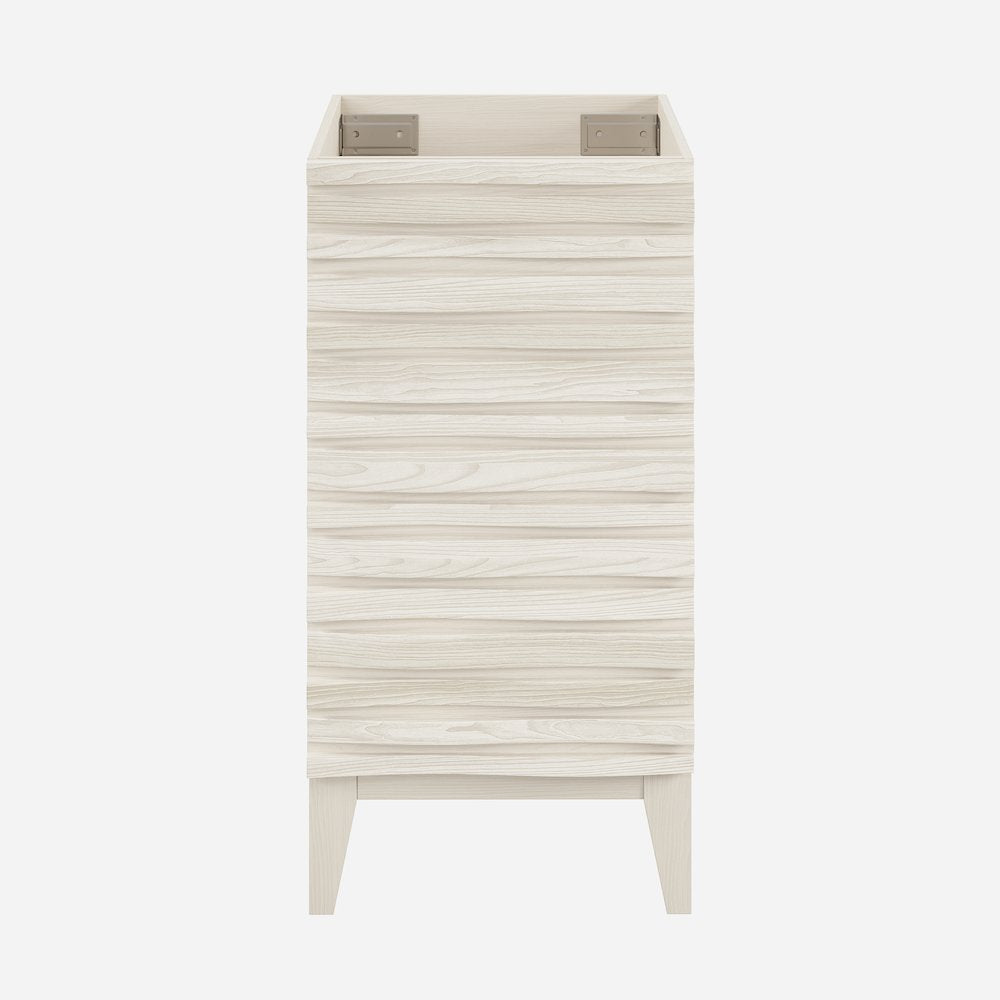 Cascade 18" Freestanding Bathroom Vanity Cabinet without Top in White Oak