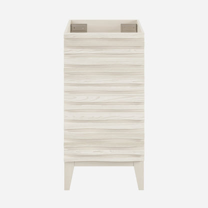 Cascade 18" Freestanding Bathroom Vanity Cabinet without Top in White Oak