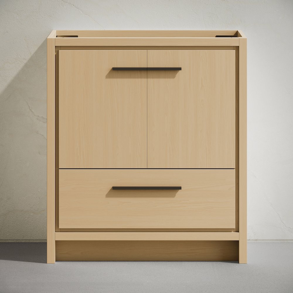 Virage 30" Freestanding Bathroom Vanity in Natural Oak without Sink Top