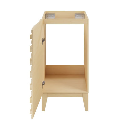Cascade 18" Bathroom Vanity in Natural Oak - Cabinet
