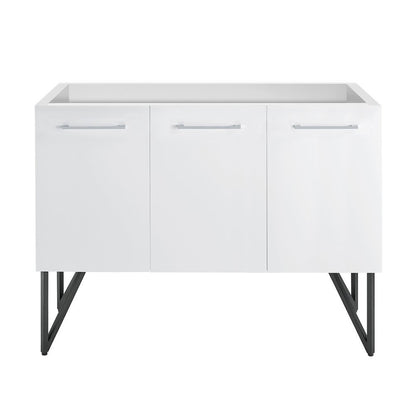 Annecy 48 Glossy White Bathroom Vanity Cabinet Only (SM-BV214)