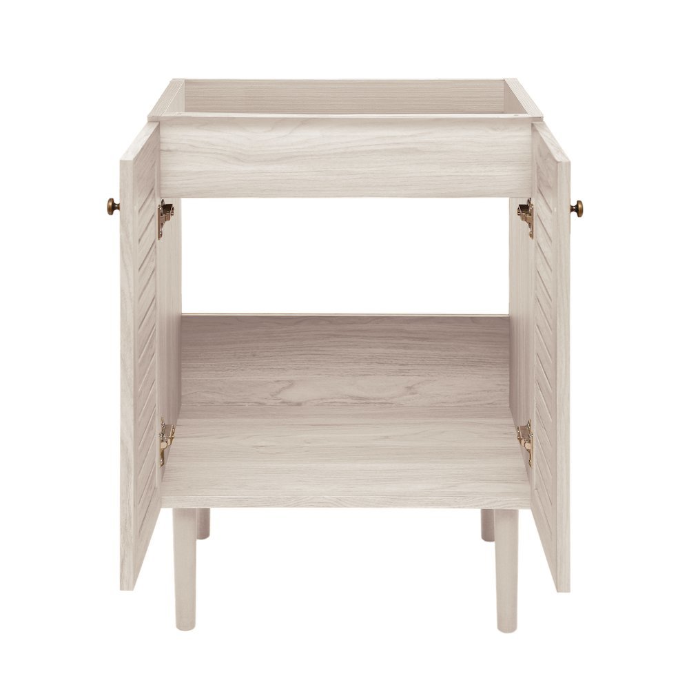 Bron 24" Freestanding Bathroom Vanity Cabinet without Top in White Oak