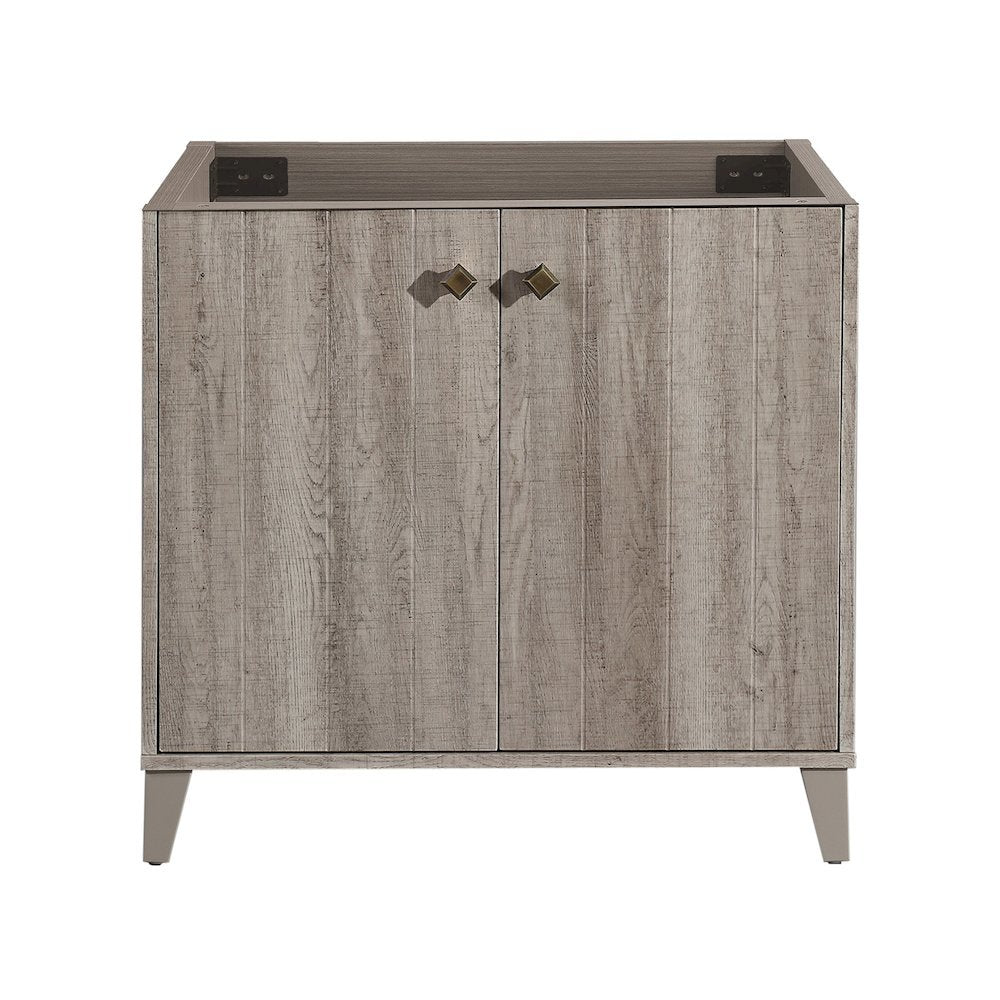 Eclair 36" Bathroom Vanity in Oak - Cabinet Only