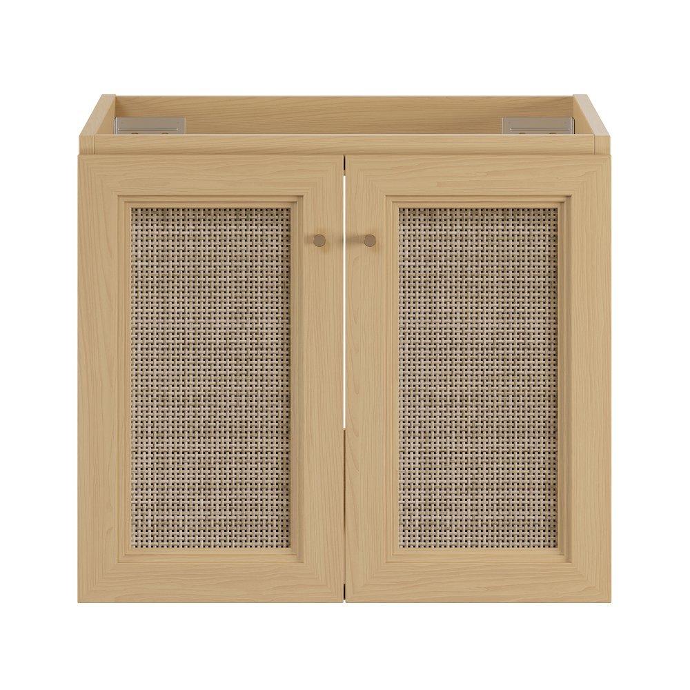 Classe 24" Wall-Mounted Bathroom Vanity in Natural Oak without Sink Top