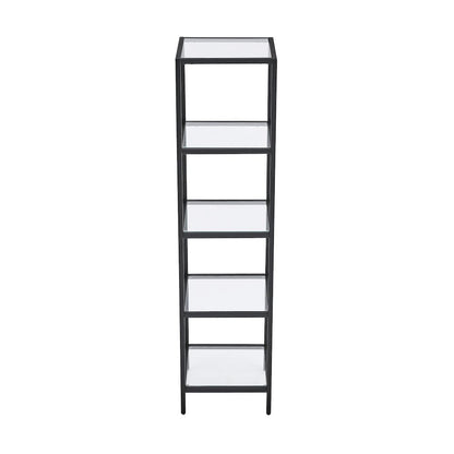 Pierre 16"x65"x14" Freestanding Linen Cabinet in Matte Black
