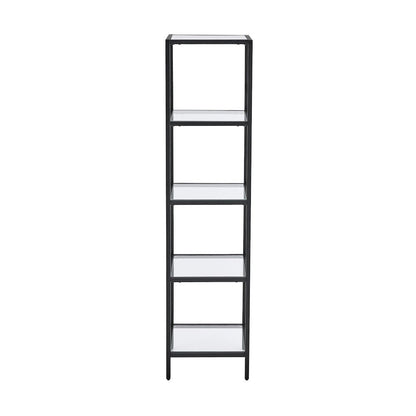 Pierre 16"x65"x14" Freestanding Linen Cabinet in Matte Black