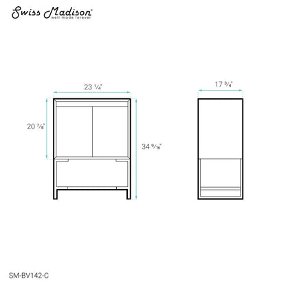 Marseille 24 Single Bathroom Vanity Cabinet Only (SM-BV142)