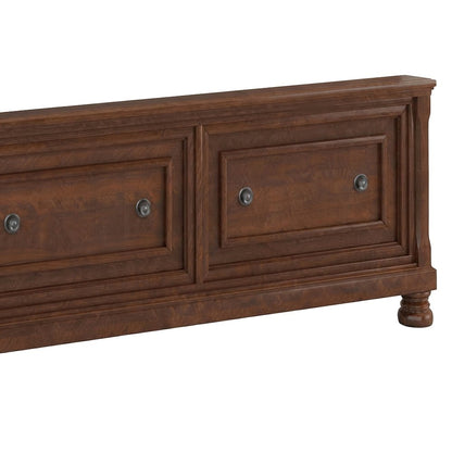 Queen Sleigh Platform Bed Frame with Storage Drawers, Headboard