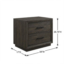 Ocean-Colored Nightstand with Transitional Casual Style for Bedroom Decor