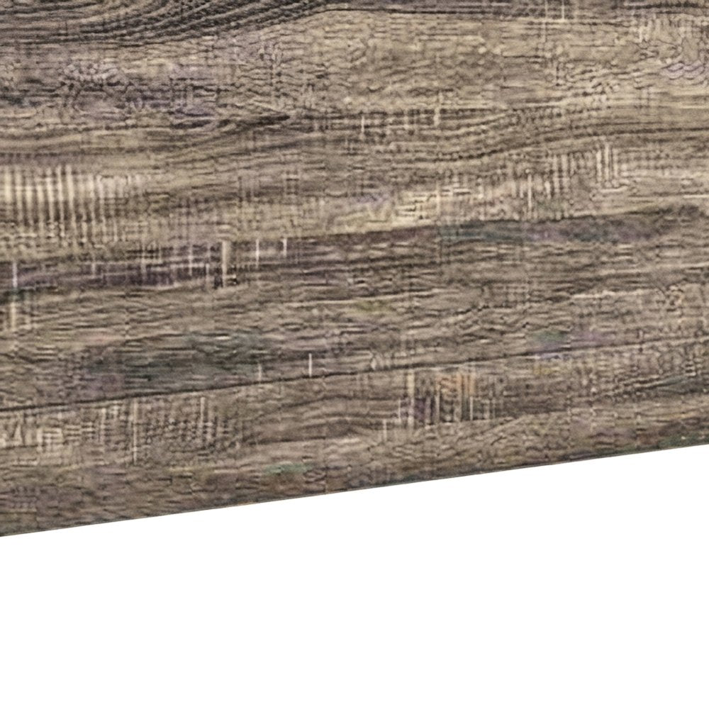 Poplar Wood Full Size Bed Frame with Headboard and USB Charging