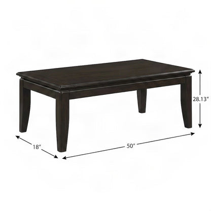 Elm Veneer Sofa Table with Solid Poplar Frame, Console Entry Table