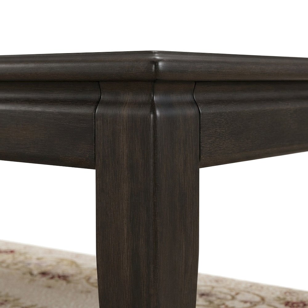 Elm Veneer Sofa Table with Solid Poplar Frame, Console Entry Table