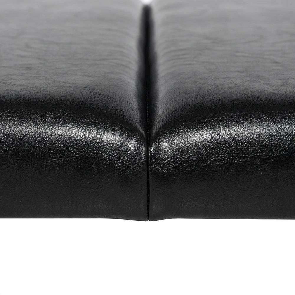 Black Upholstered King Headboard with Solid Rubberwood Frame and Durable Finish