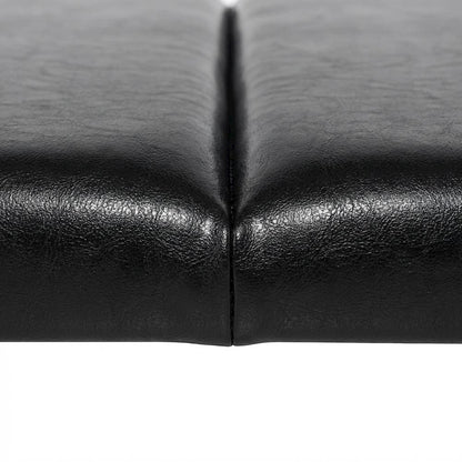 Black Upholstered King Headboard with Solid Rubberwood Frame and Durable Finish