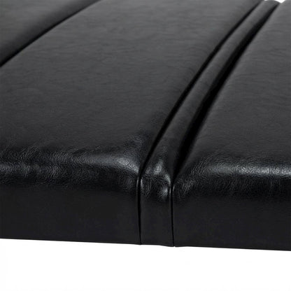 Black Upholstered Queen Headboard with Rubberwood Frame and Plush Padding