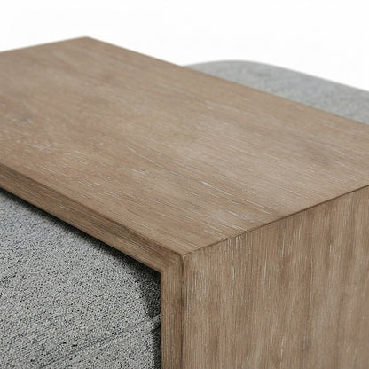 Upholstered Transitional Oversized Cocktail Ottoman and Foot Rest