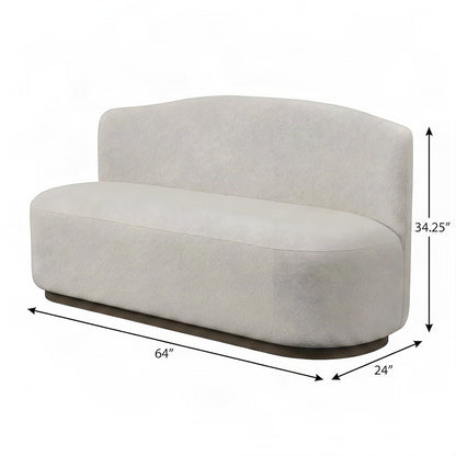 Upholstered Dining Bench with Padded Seat, Transitional Style, Cocoa