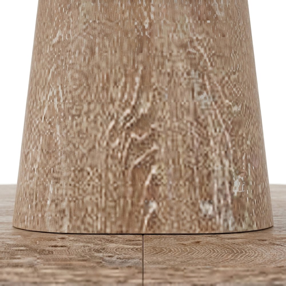 Oval Single Pedestal Dining Table in Veneer, Transitional Style, Cocoa