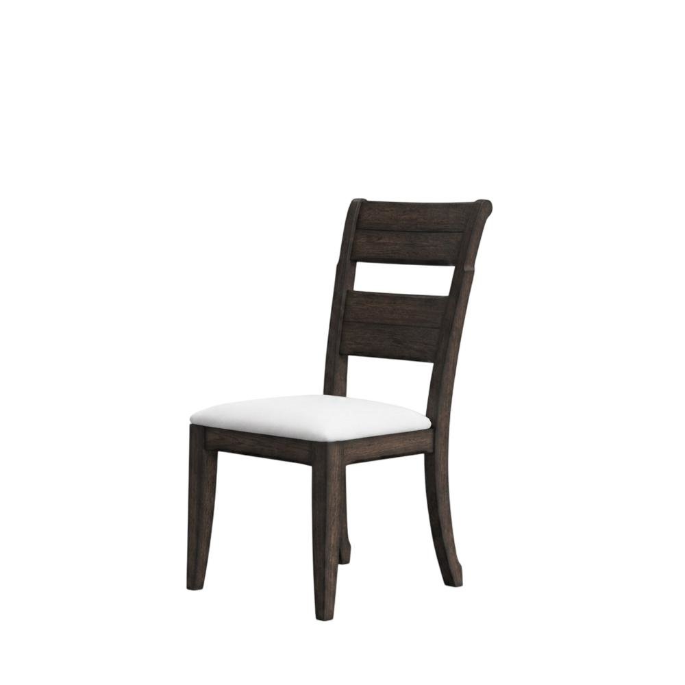Solid Rubberwood Desk Chair with Elm Veneer Back for Dining Room
