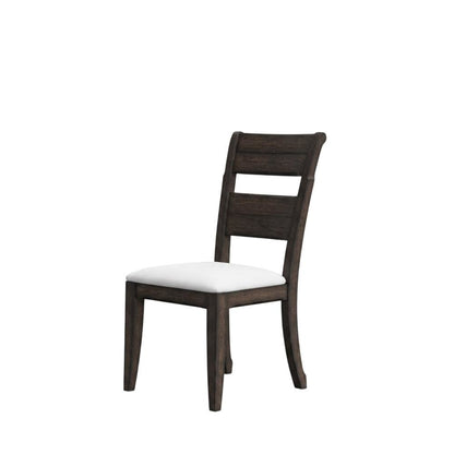Solid Rubberwood Desk Chair with Elm Veneer Back for Dining Room