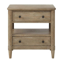 Sand-Colored Nightstand with Transitional Casual Style for Bedroom Decor
