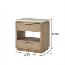 Toffee Nightstand with Rope Fronts and Transitional Style